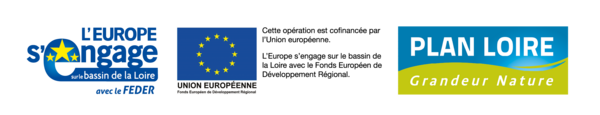 Logos partenaires FEDER / Plan Loire grandeur nature