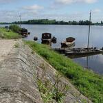 Cale de Loire et bateaux traditionnels au Thoureil