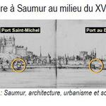 Front de Loire à Saumur - 1636-1646 - Gravure de Linclerc